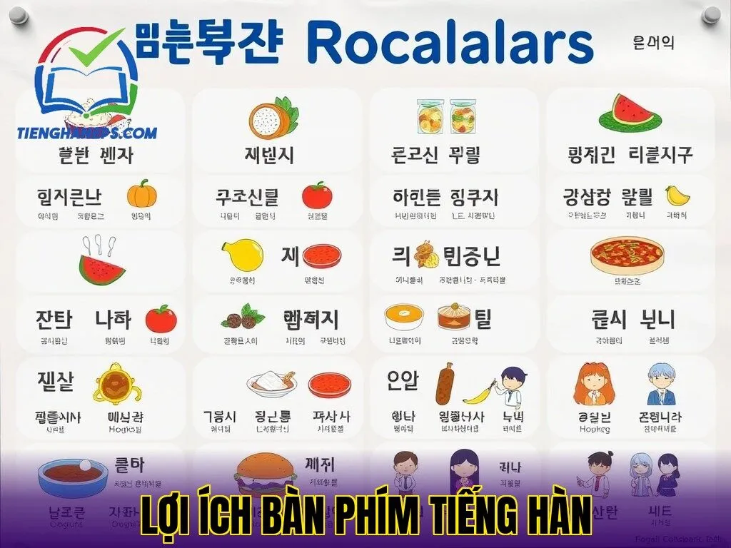 Lợi ích bàn phím tiếng Hàn