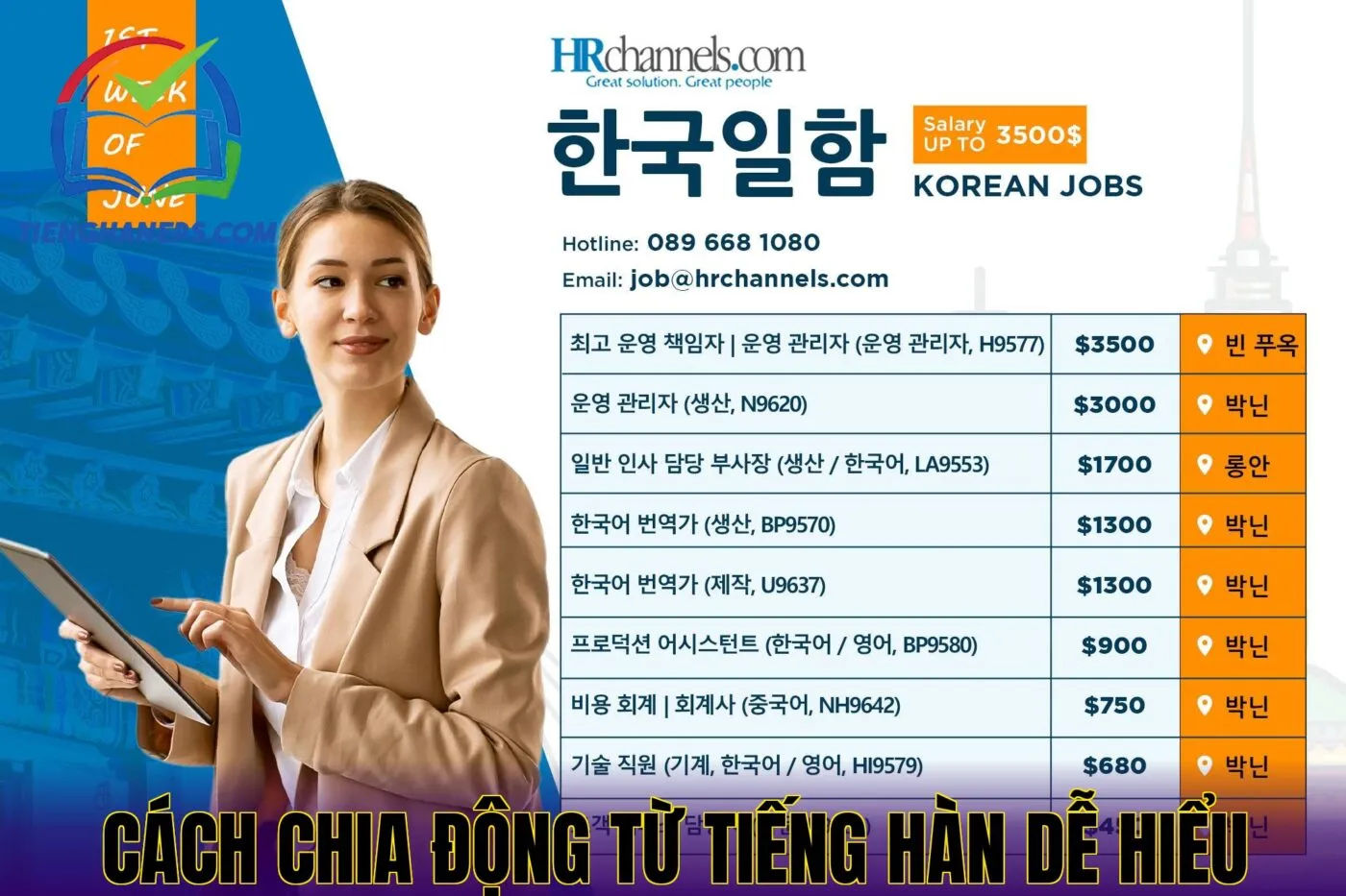 Cách Chia Động Từ Tiếng Hàn Dễ Hiểu