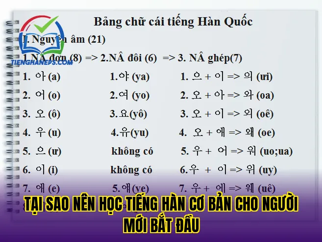 Tại sao nên học tiếng Hàn cơ bản cho người mới bắt đầu