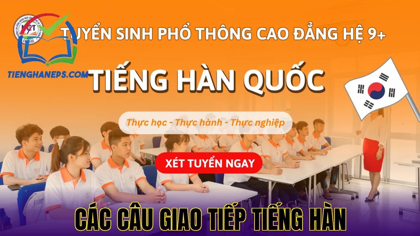 Các câu giao tiếp tiếng Hàn