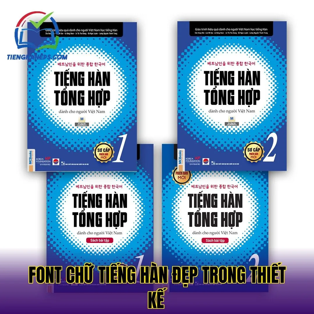 Font chữ tiếng Hàn đẹp trong thiết kế