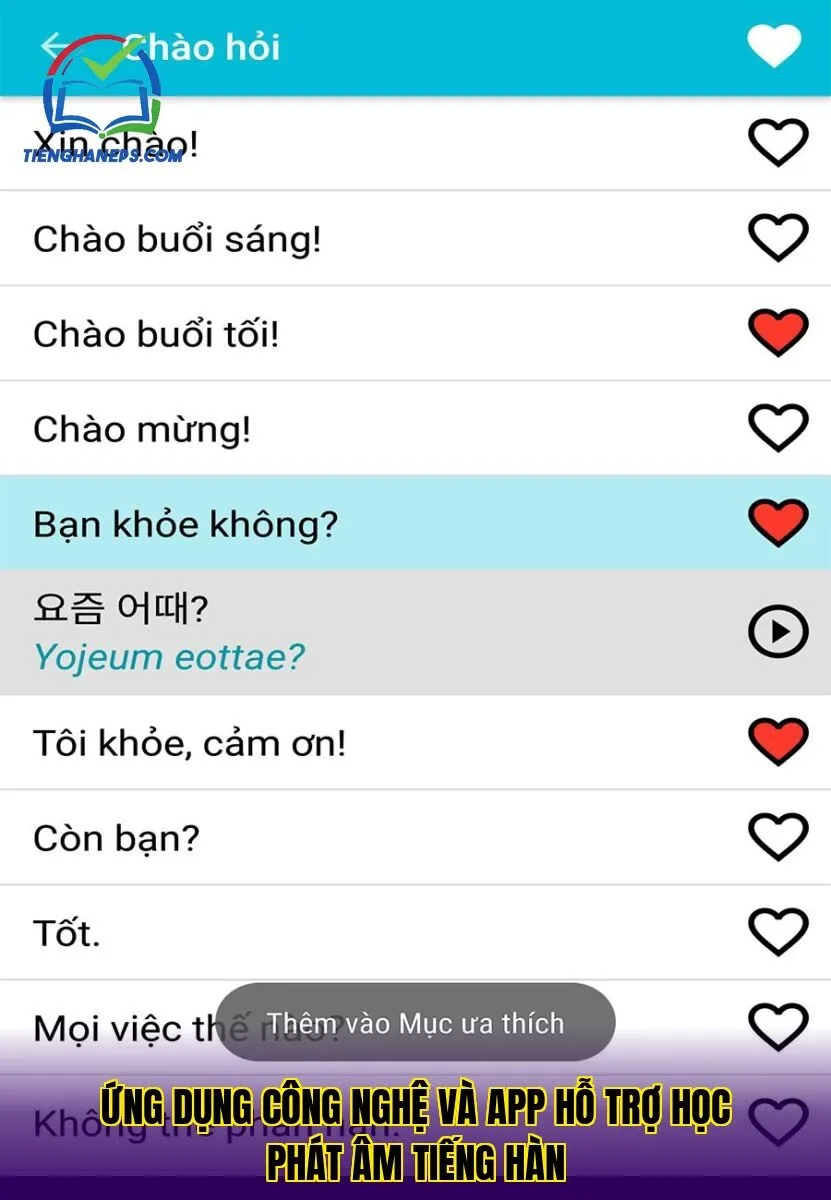 Ứng dụng công nghệ và app hỗ trợ học phát âm tiếng Hàn