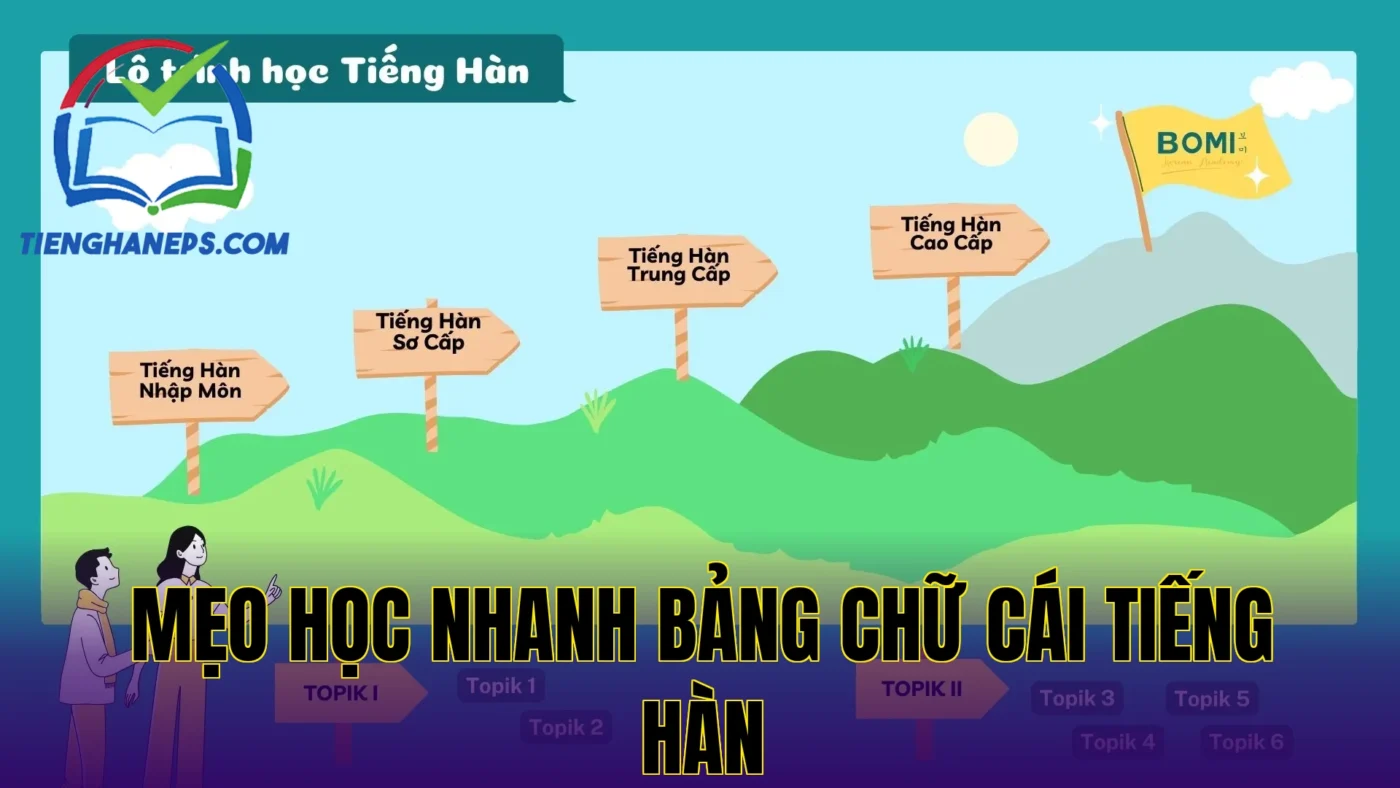 Mẹo học nhanh bảng chữ cái tiếng Hàn