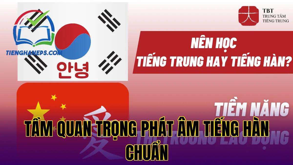 Tầm quan trọng phát âm tiếng Hàn chuẩn