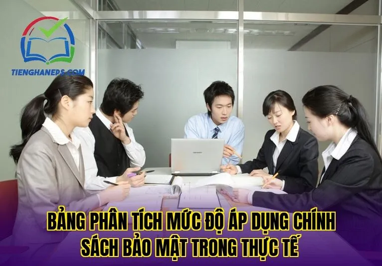 bảng phân tích mức độ áp dụng chính sách bảo mật trong thực tế
