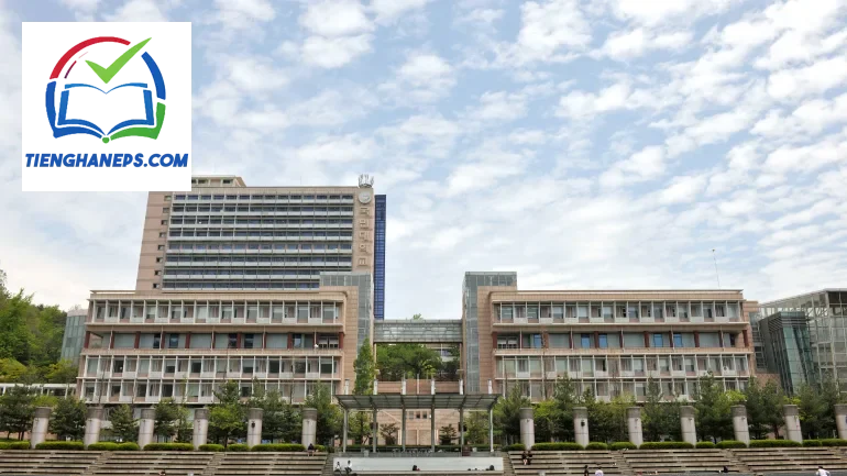 Toàn cảnh khuôn viên Trường Đại học Kookmin Hàn Quốc với kiến trúc hiện đại giữa lòng Seoul